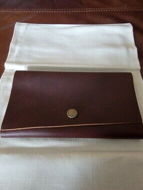 Portland Leather Cognac Brown Leather Ranchers Wallet